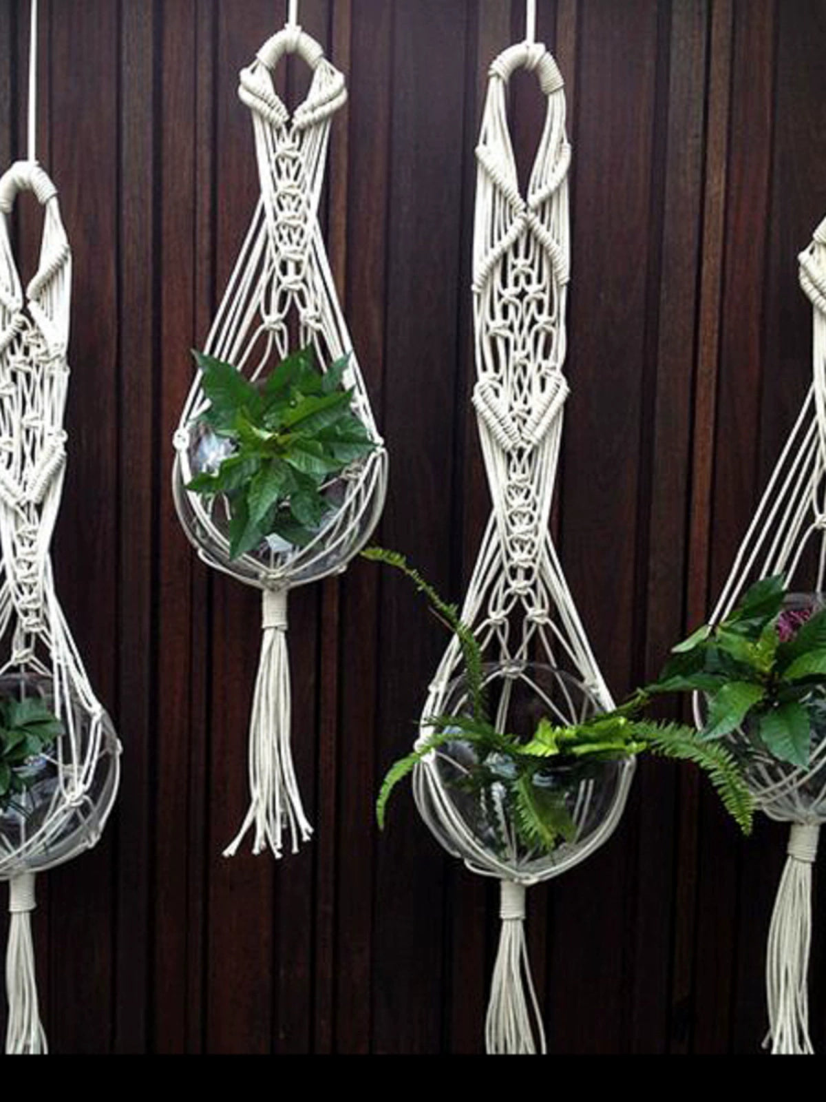 Instagram Nordic Style Indian Style Wall Hanging Decorative Cotton String Straw Rope Woven Cradle and Flower Pot Hang Rope