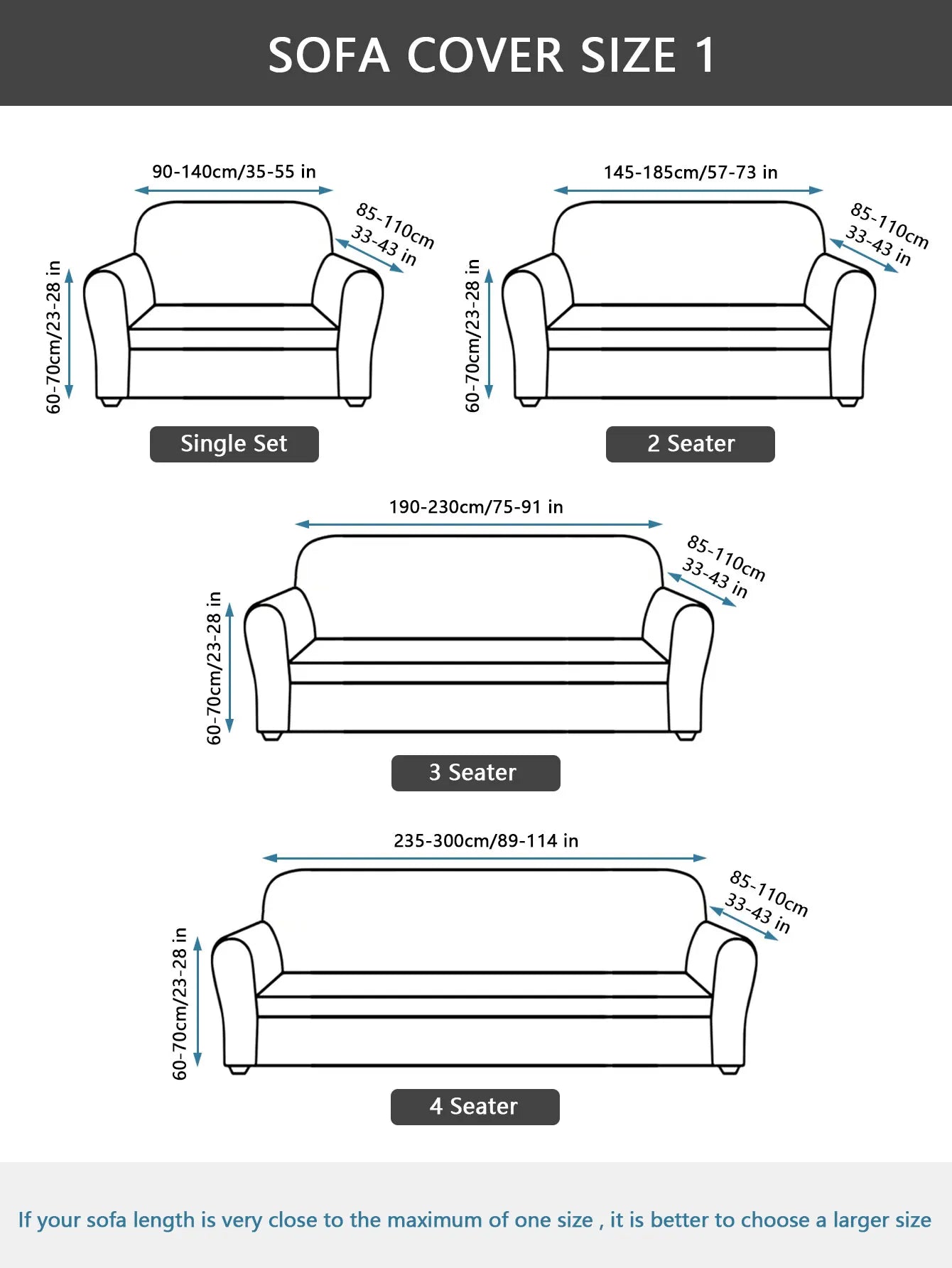 FamilyHomeDecor™ Flower Printed Spandex Sofa Protector