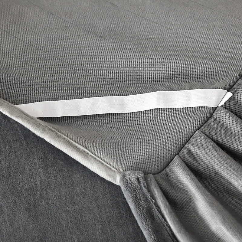 Premium Velvet Bed Skirt - Soft, Skin-Friendly Mattress Cover for Winter - No Pillowcase Included