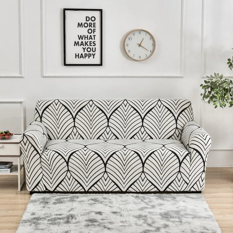 FamilyHomeDecor™ Flower Printed Spandex Sofa Protector
