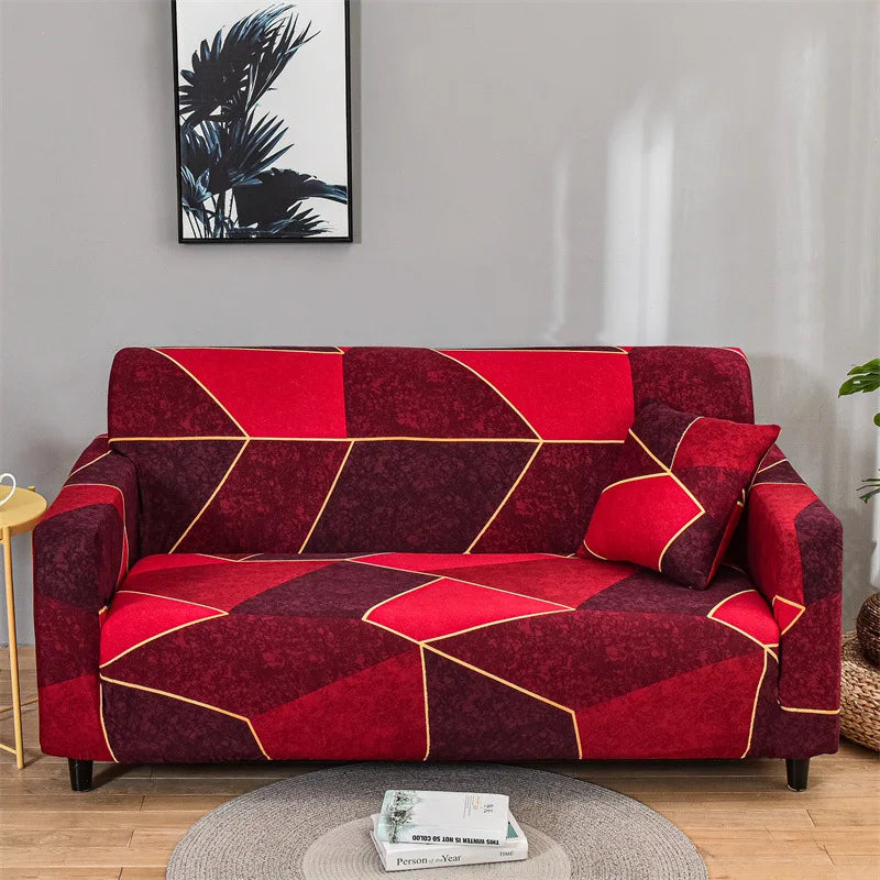 FamilyHomeDecor™ Flower Printed Spandex Sofa Protector