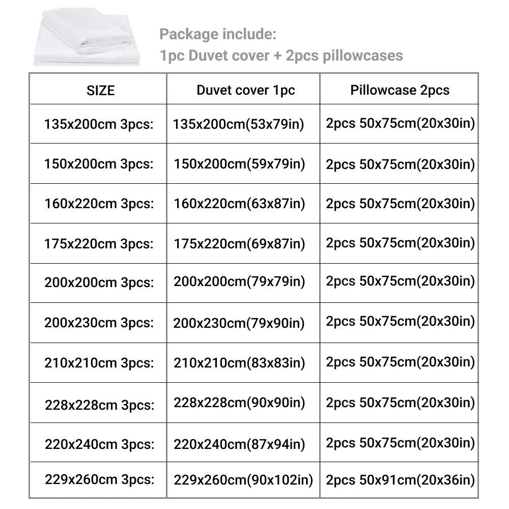 Premium 3-Piece Duvet Cover Set