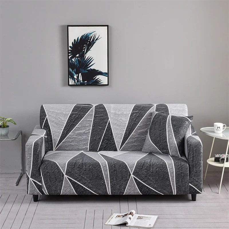 FamilyHomeDecor™ Flower Printed Spandex Sofa Protector