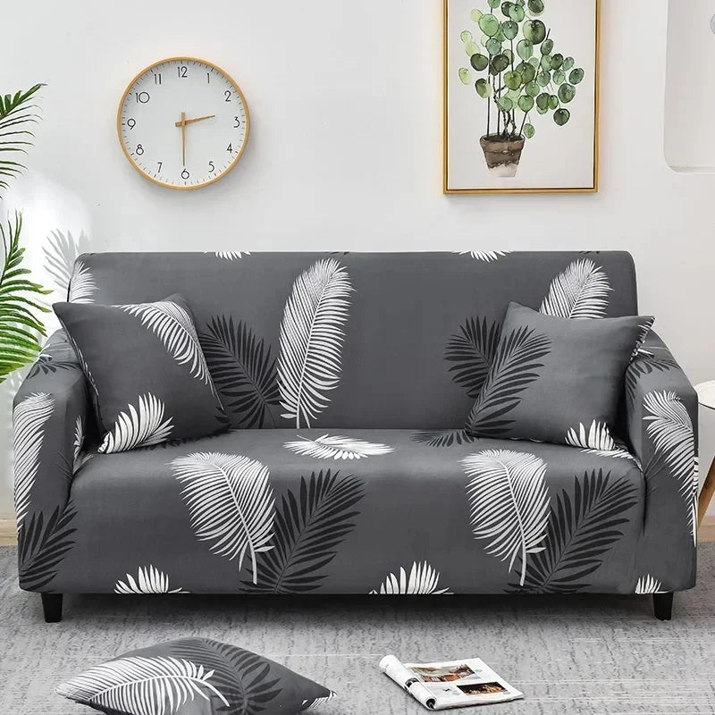 FamilyHomeDecor™ Flower Printed Spandex Sofa Protector
