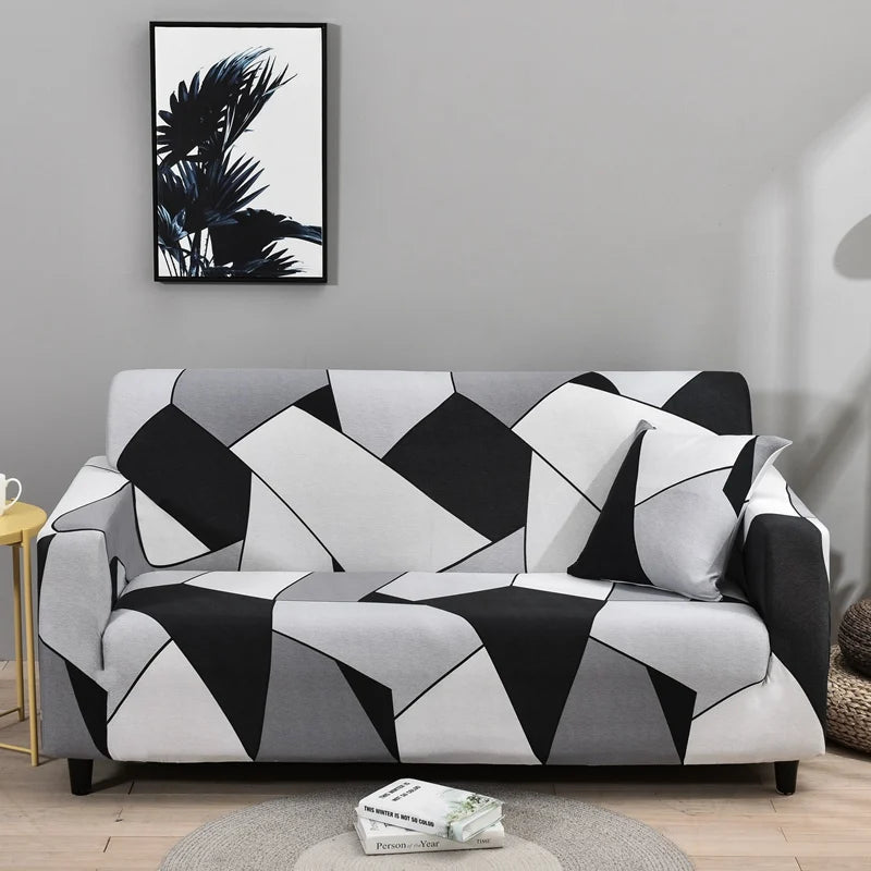 FamilyHomeDecor™ Flower Printed Spandex Sofa Protector