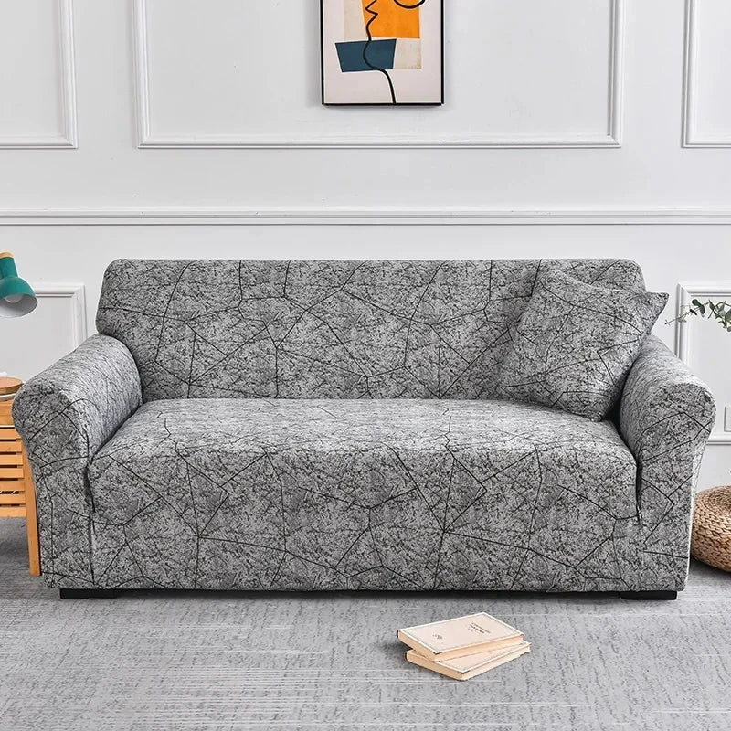 FamilyHomeDecor™ Flower Printed Spandex Sofa Protector