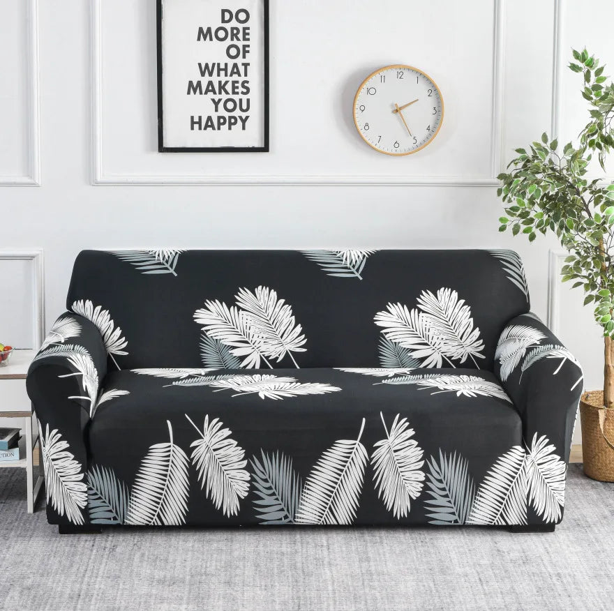 FamilyHomeDecor™ Flower Printed Spandex Sofa Protector