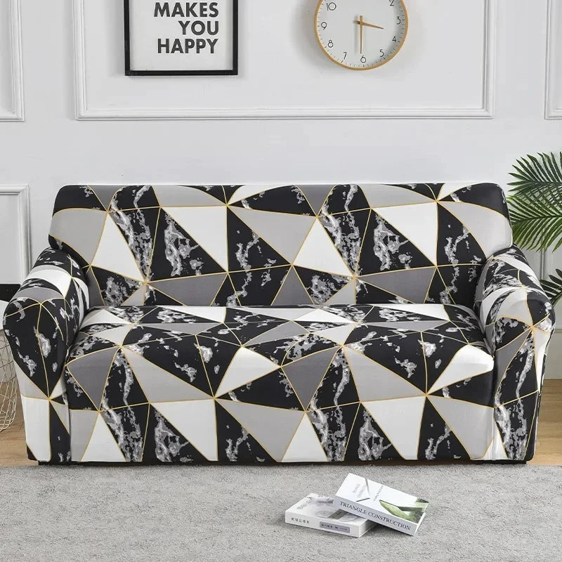 FamilyHomeDecor™ Flower Printed Spandex Sofa Protector