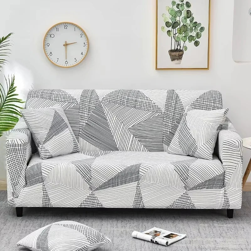FamilyHomeDecor™ Flower Printed Spandex Sofa Protector