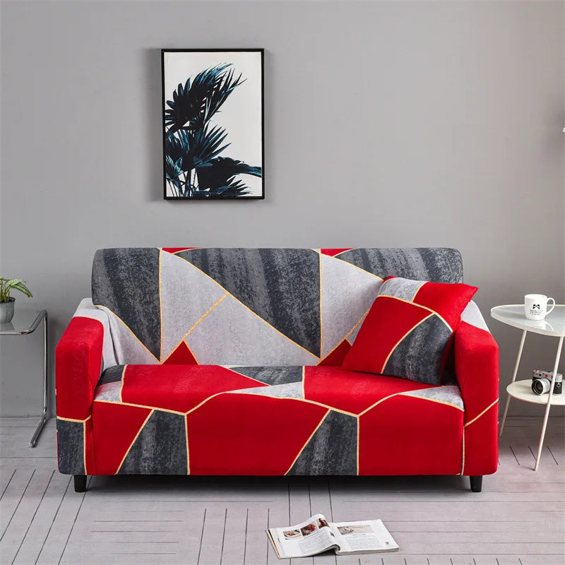 FamilyHomeDecor™ Flower Printed Spandex Sofa Protector