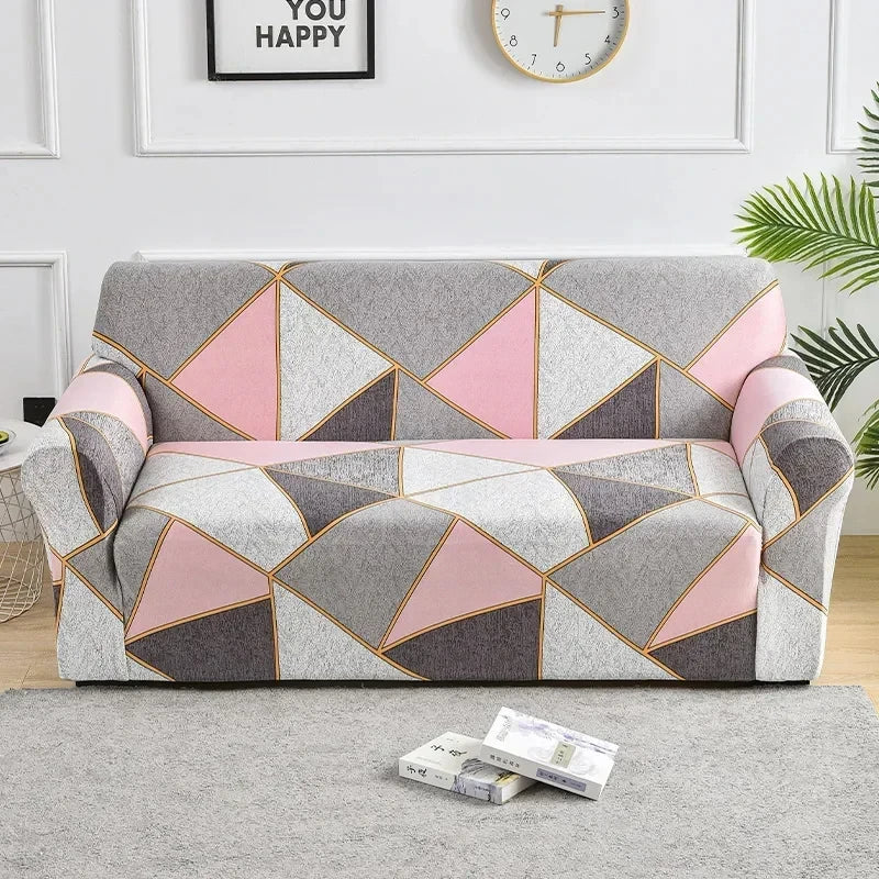 FamilyHomeDecor™ Flower Printed Spandex Sofa Protector
