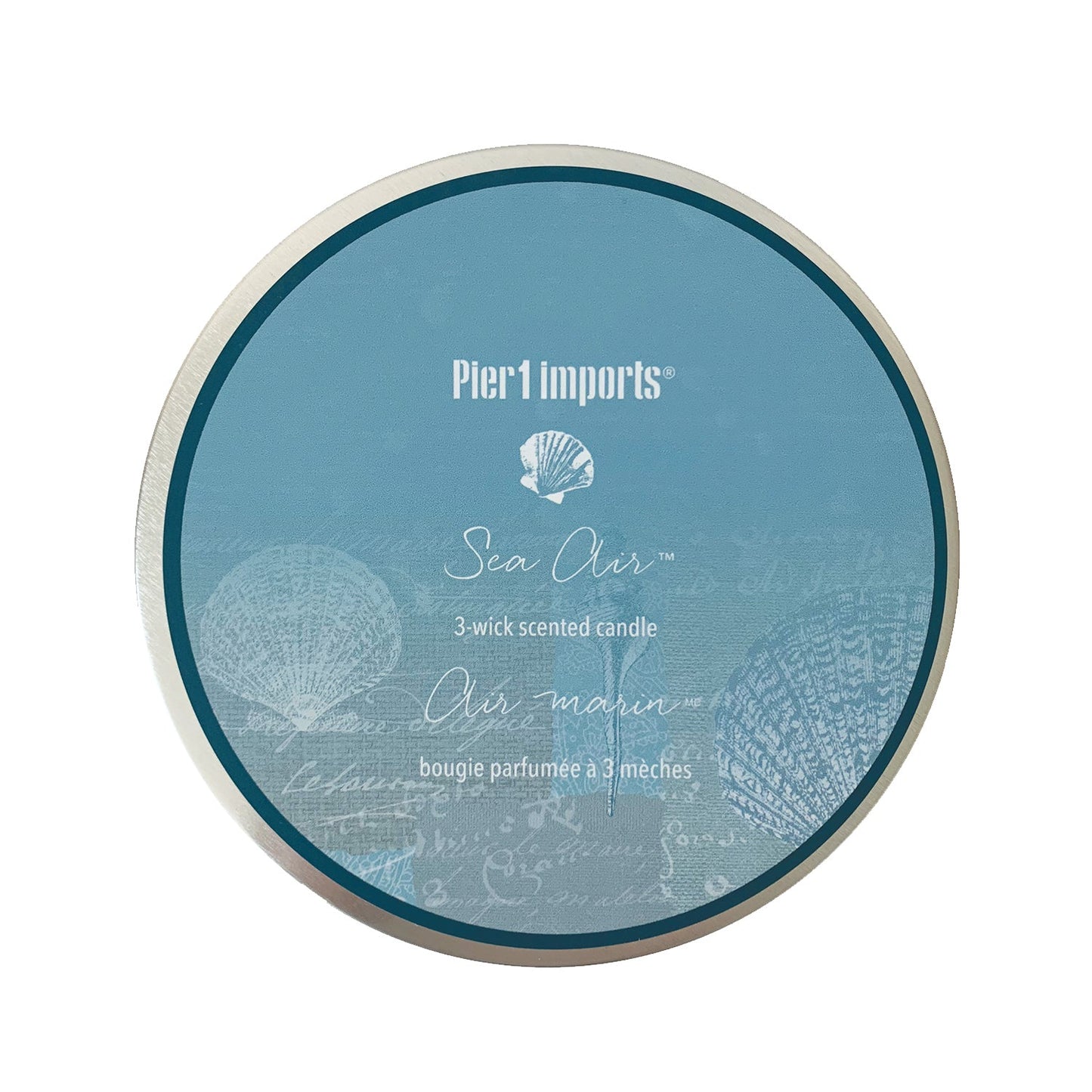 Pier 1 Sea Air Filled 3-Wick Candle 14oz