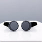 Men's Cufflinks - Copper Sleeve Studs in Black and Grey Variety