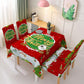 FAMILYHOMEDECOR™ Christmas Waterproof Polyester Tablecloth Merry Christmas