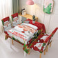 FAMILYHOMEDECOR™ Christmas Waterproof Polyester Tablecloth Santa Claus