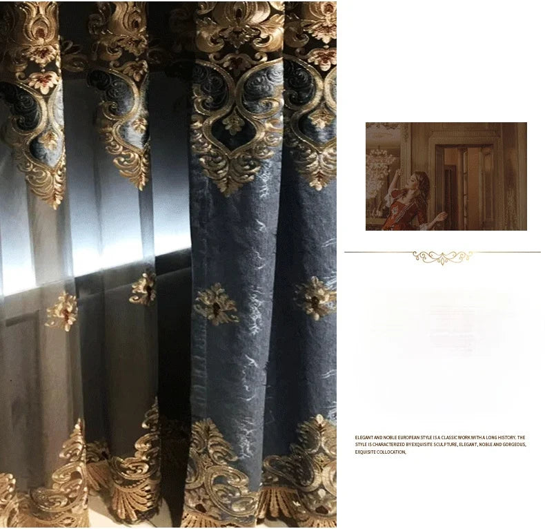 FamilyHomeDecor™ Embroidered Windows Curtains