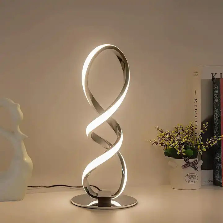 FamilyHomeDecor™ Helix Shaped 3 Color Dimmable Desk Lamp