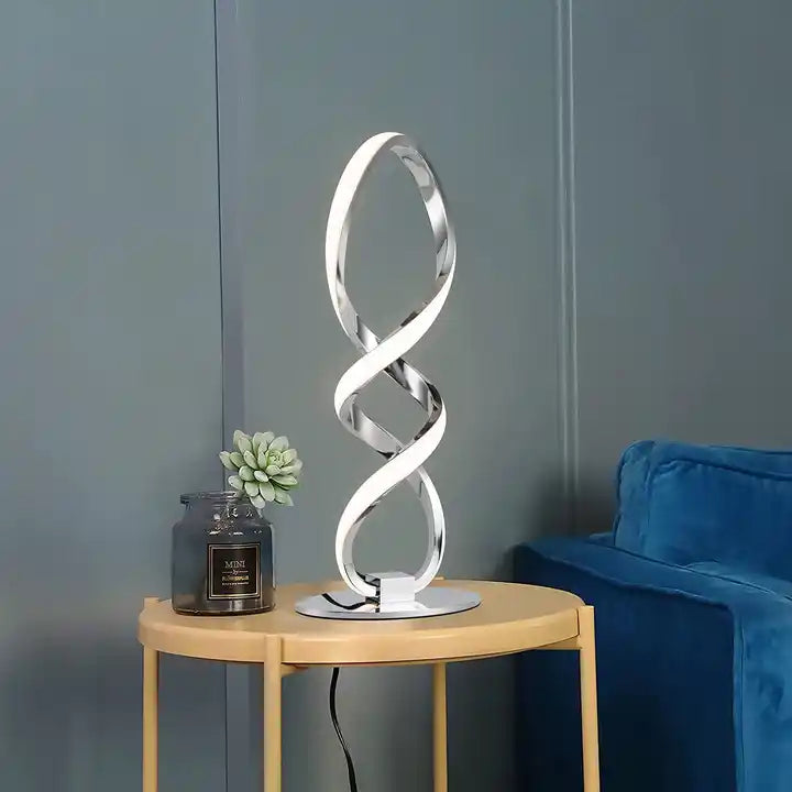 FamilyHomeDecor™ Helix Shaped 3 Color Dimmable Desk Lamp
