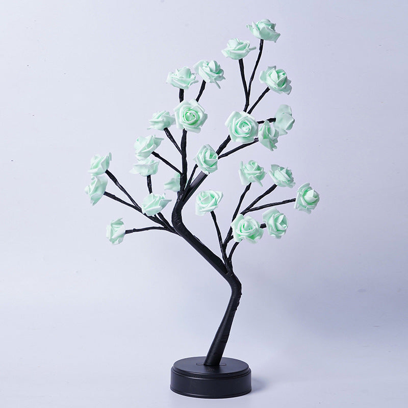 FamilyHomeDecor™ Rose Flower Tree Table Lamp Decoration USB Operated