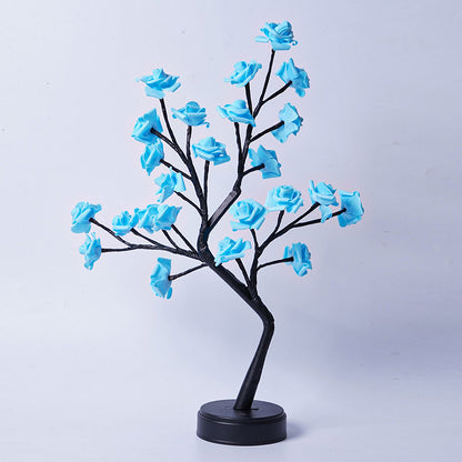 FamilyHomeDecor™ Rose Flower Tree Table Lamp Decoration USB Operated