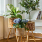 Na Flower House Nordic Instagram Style Living Room Plant Bamboo Weaved Flower Basket Decoration Monstera Deliciosa Rattan Woven Flowerpot Balcony Flower Stand