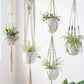Instagram Nordic Style Indian Style Wall Hanging Decorative Cotton String Straw Rope Woven Cradle and Flower Pot Hang Rope