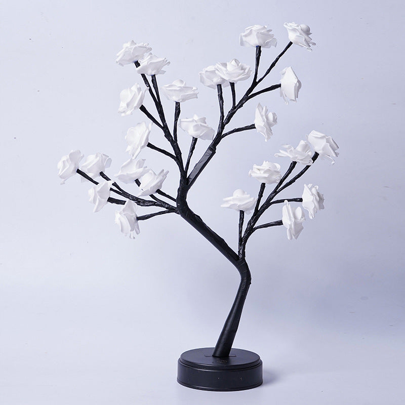 FamilyHomeDecor™ Rose Flower Tree Table Lamp Decoration USB Operated