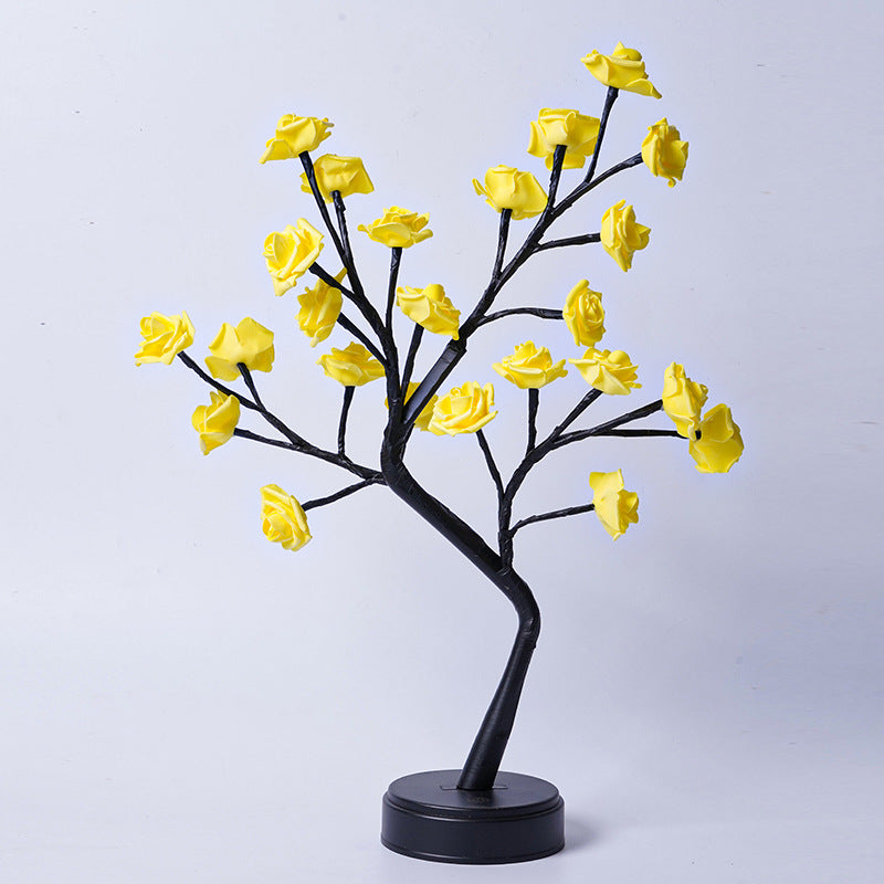 FamilyHomeDecor™ Rose Flower Tree Table Lamp Decoration USB Operated