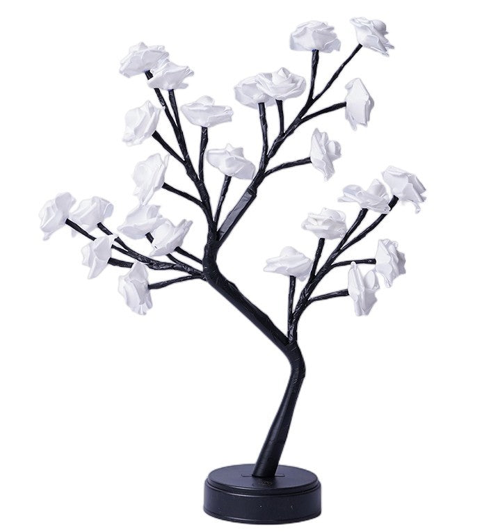 FamilyHomeDecor™ Rose Flower Tree Table Lamp Decoration USB Operated