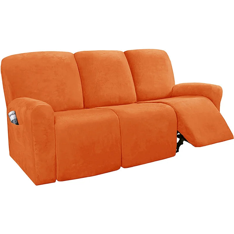 FamilyHomeDecor™ Recliner Elastic Velvet Sofa Slipcover