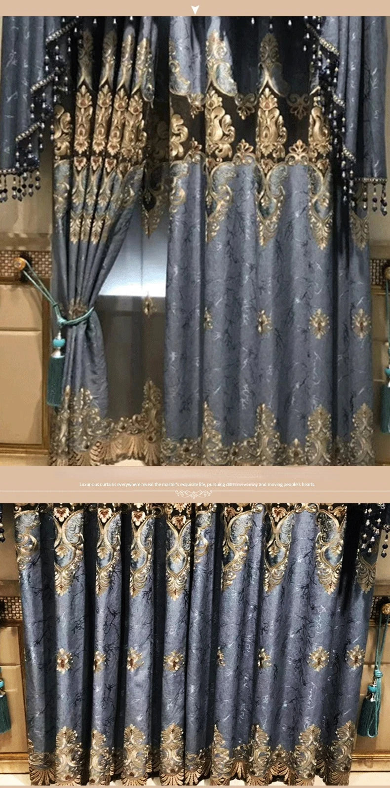 FamilyHomeDecor™ Embroidered Windows Curtains
