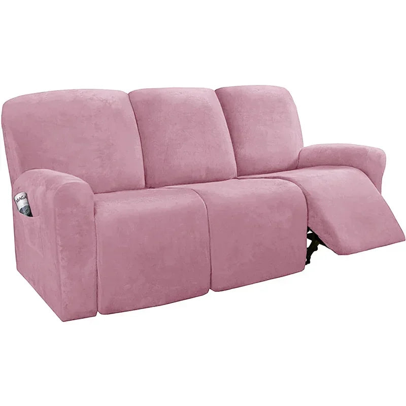 FamilyHomeDecor™ Recliner Elastic Velvet Sofa Slipcover