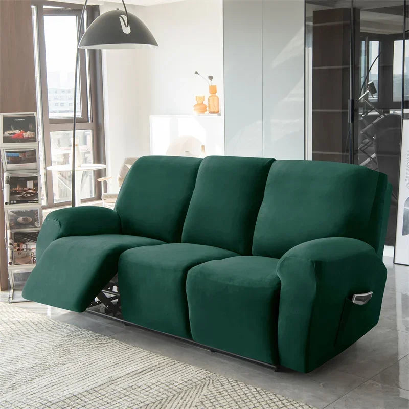 FamilyHomeDecor™ Recliner Elastic Velvet Sofa Slipcover