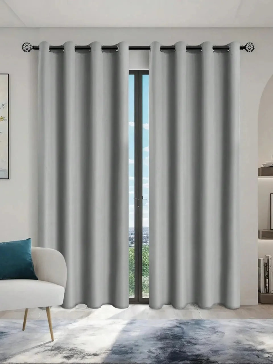 FamilyHomeDecor™ Easy Sliding Curtains Total Blackout