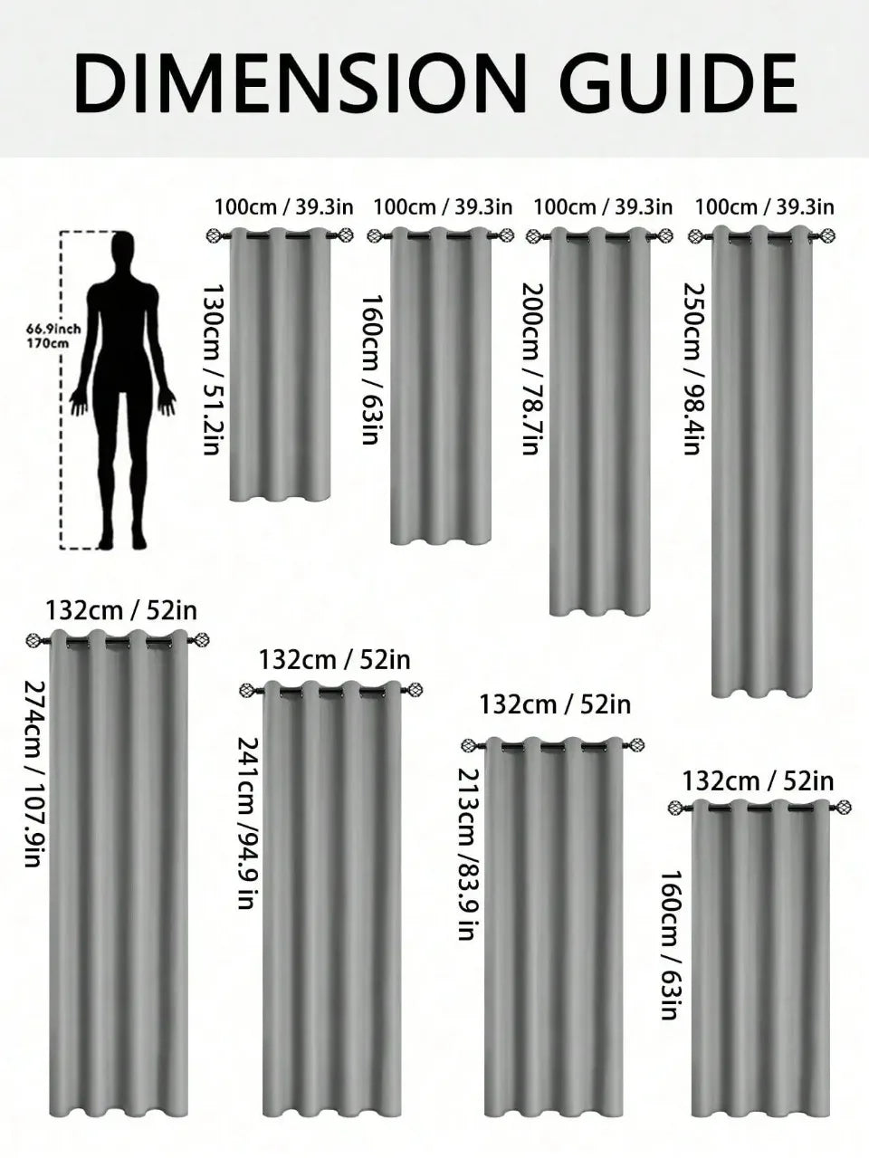 FamilyHomeDecor™ Easy Sliding Curtains Total Blackout