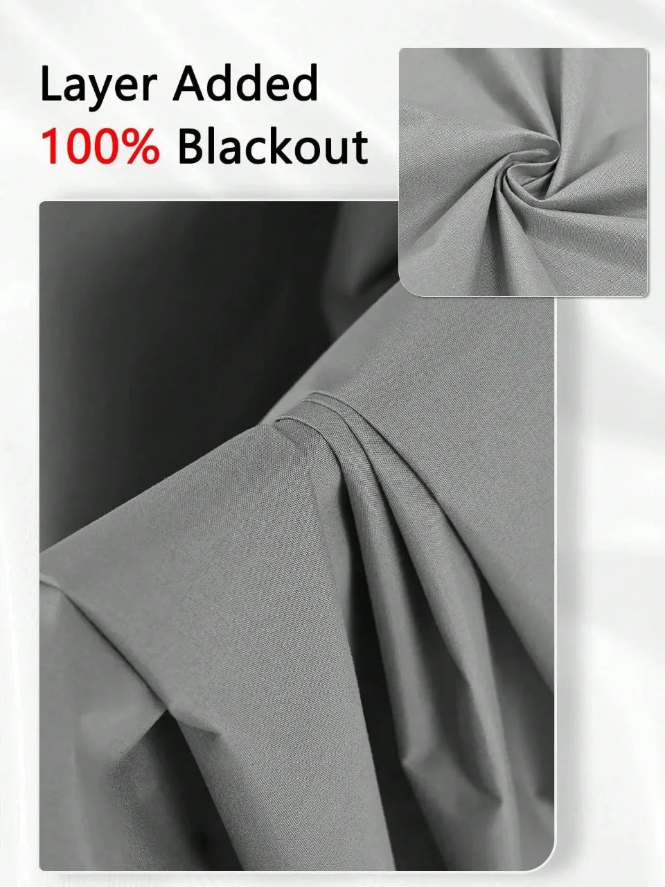FamilyHomeDecor™ Easy Sliding Curtains Total Blackout