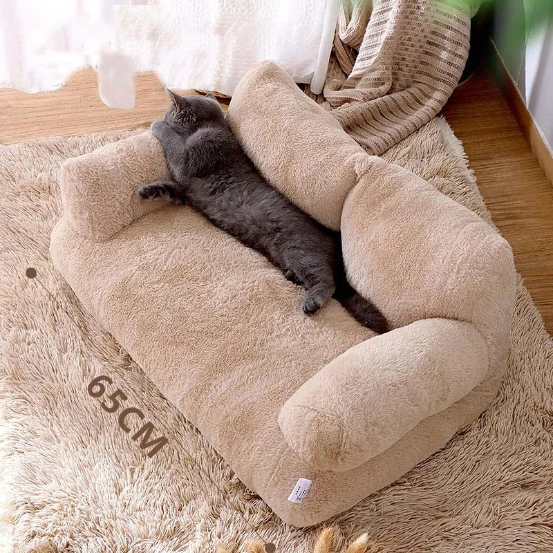 Luxury Plush pet bed Sofa cover for small and medium size Dogs and Cats -Extremely comfortable