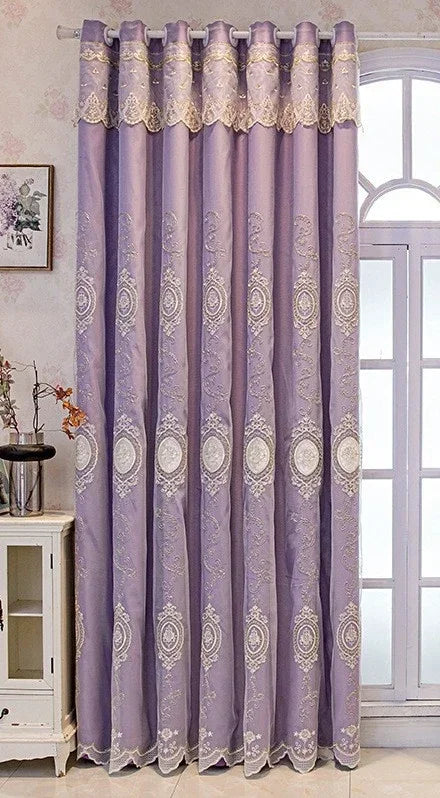FamilyHomeDecor™ Luxury Double-layer Custom Embroidery Curtains