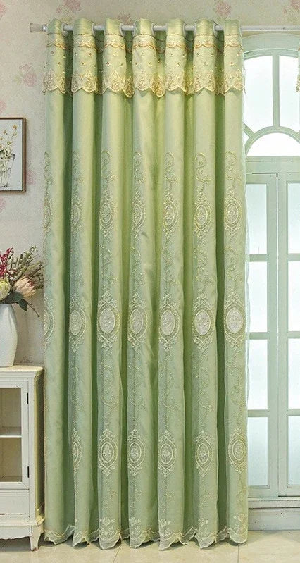 FamilyHomeDecor™ Luxury Double-layer Custom Embroidery Curtains