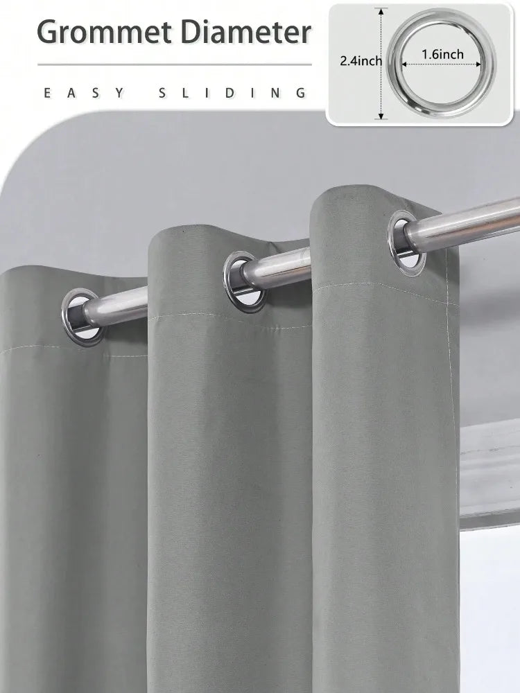 FamilyHomeDecor™ Easy Sliding Curtains Total Blackout