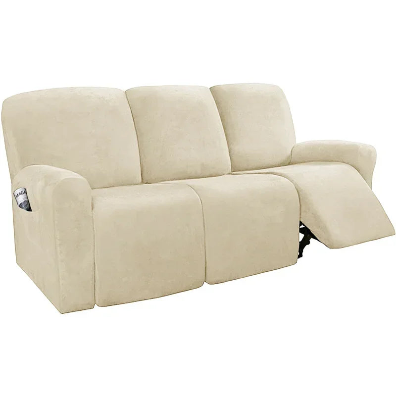 FamilyHomeDecor™ Recliner Elastic Velvet Sofa Slipcover