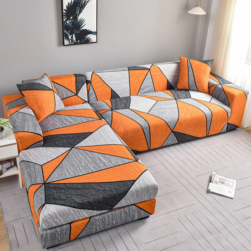 Elastic Sofa Cover for Living Room 1/2/3/4-Seater anti-slip Sofa Cover and L-Shaped couch.