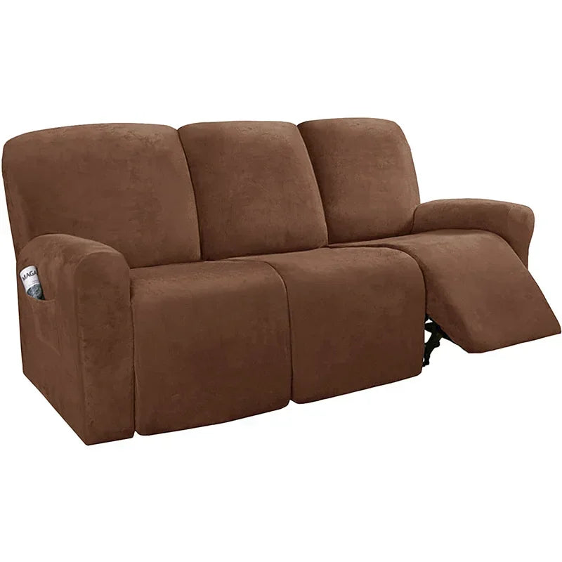 FamilyHomeDecor™ Recliner Elastic Velvet Sofa Slipcover