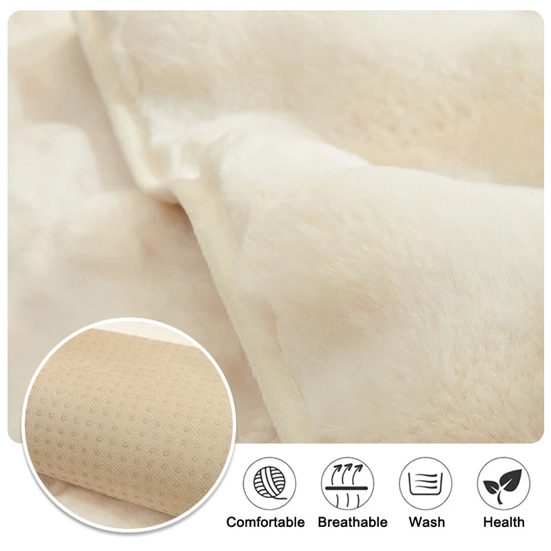 Thicken Rabbit Plush Universal Non-Slip Super Soft Couch Cushion