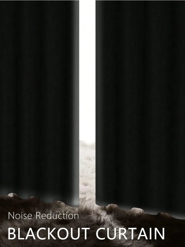FamilyHomeDecor™ Easy Sliding Curtains Total Blackout