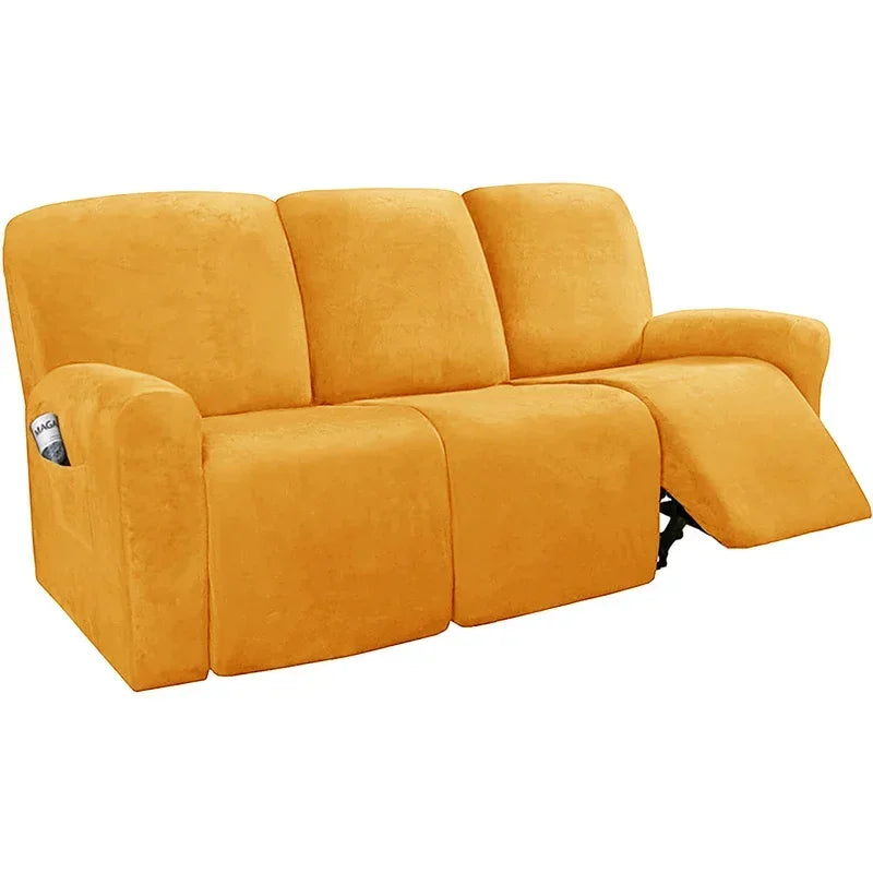 FamilyHomeDecor™ Recliner Elastic Velvet Sofa Slipcover