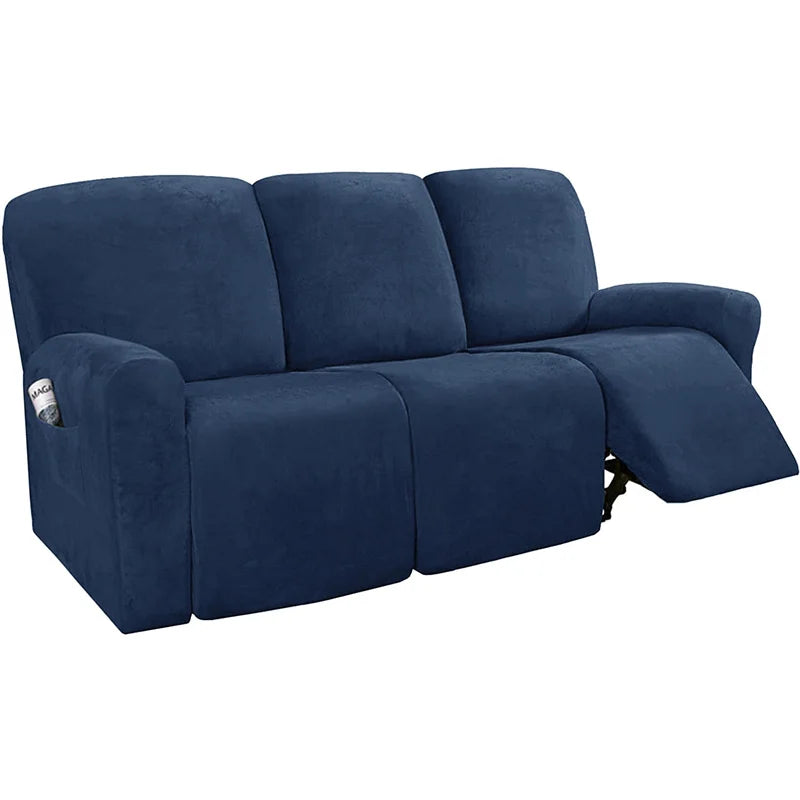 FamilyHomeDecor™ Recliner Elastic Velvet Sofa Slipcover