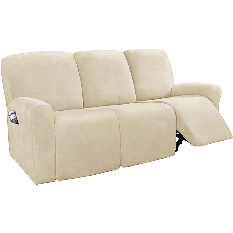FamilyHomeDecor™ Recliner Elastic Velvet Sofa Slipcover