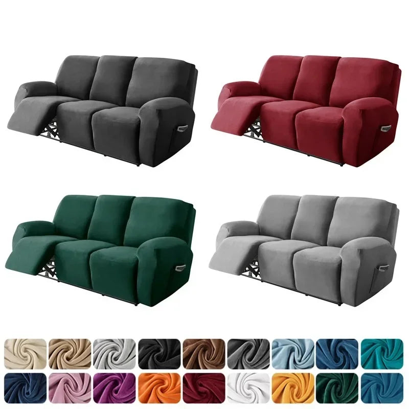 FamilyHomeDecor™ Recliner Elastic Velvet Sofa Slipcover