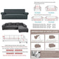 FamilyHomeDecor™ Machine Washable Elastic Stretch Couch Cover